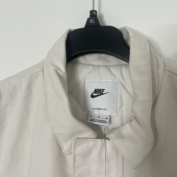 Nike Sportswear Mens Sz XL Denim Quilted Insulated Full Zip Work Jacket - Picture 10 of 16